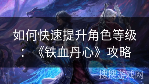 如何快速提升角色等级：《铁血丹心》攻略