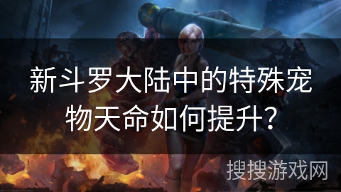 新斗罗大陆中的特殊宠物天命如何提升? 新斗罗大陆中的特殊宠物天命如何提升?
