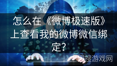怎么在《微博极速版》上查看我的微博微信绑定? 怎么在《微博极速版》上查看我的微博微信绑定?