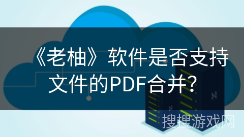 《老柚》软件是否支持文件的PDF合并？