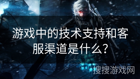 游戏中的技术支持和客服渠道是什么？