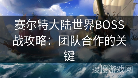 赛尔特大陆世界BOSS战攻略：团队合作的关键