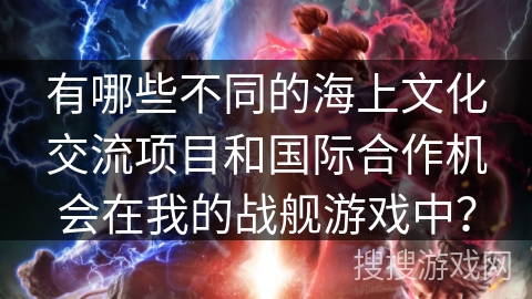 有哪些不同的海上文化交流项目和国际合作机会在我的战舰游戏中？