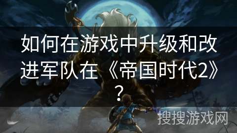 如何在游戏中升级和改进军队在《帝国时代2》？