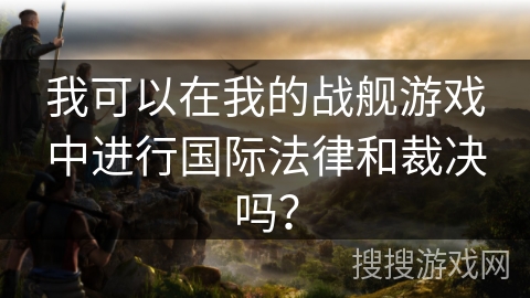 我可以在我的战舰游戏中进行国际法律和裁决吗？