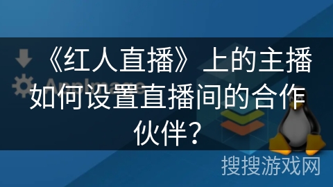 《红人直播》上的主播如何设置直播间的合作伙伴？