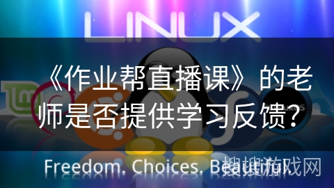 《作业帮直播课》的老师是否提供学习反馈？