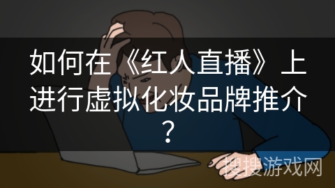 如何在《红人直播》上进行虚拟化妆品牌推介？