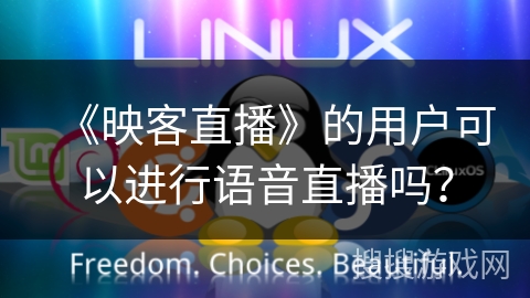 《映客直播》的用户可以进行语音直播吗？
