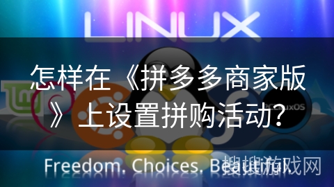 怎样在《拼多多商家版》上设置拼购活动? 怎样在《拼多多商家版》上设置拼购活动?
