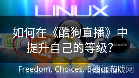 如何在《酷狗直播》中提升自己的等级? 如何在《酷狗直播》中提升自己的等级?