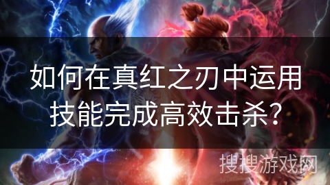 如何在真红之刃中运用技能完成高效击杀？