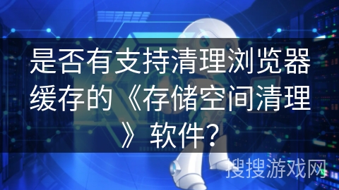 是否有支持清理浏览器缓存的《存储空间清理》软件？