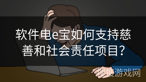 软件电e宝如何支持慈善和社会责任项目？