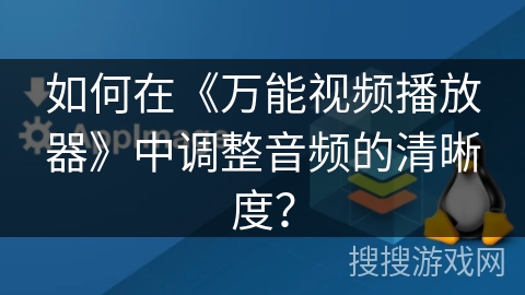 如何在《万能视频播放器》中调整音频的清晰度？