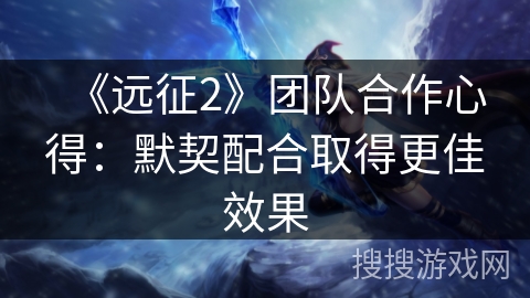 《远征2》团队合作心得：默契配合取得更佳效果