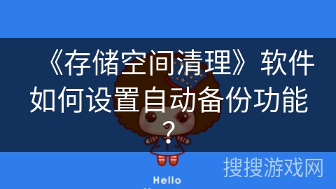 《存储空间清理》软件如何设置自动备份功能？