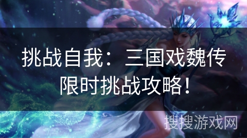 挑战自我：三国戏魏传限时挑战攻略！