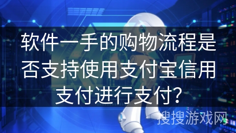 软件一手的购物流程是否支持使用支付宝信用支付进行支付？