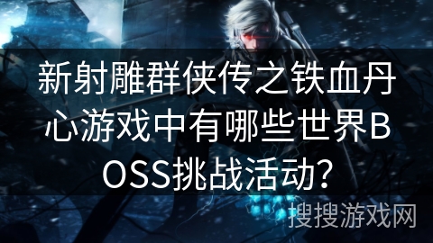 新射雕群侠传之铁血丹心游戏中有哪些世界BOSS挑战活动？