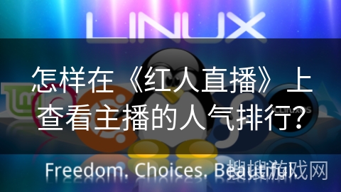 怎样在《红人直播》上查看主播的人气排行？