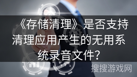 《存储清理》是否支持清理应用产生的无用系统录音文件？