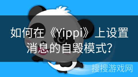 如何在《Yippi》上设置消息的自毁模式？