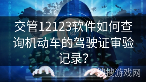 交管12123软件如何查询机动车的驾驶证审验记录？