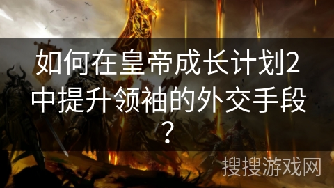 如何在皇帝成长计划2中提升领袖的外交手段？