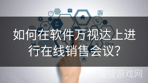 如何在软件万视达上进行在线销售会议？