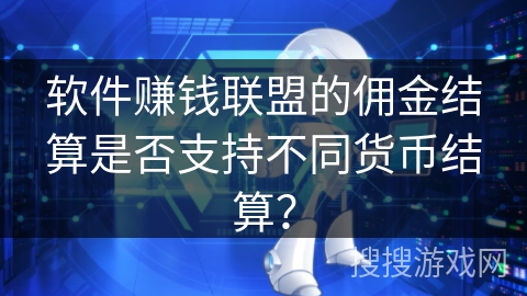 软件赚钱联盟的佣金结算是否支持不同货币结算？
