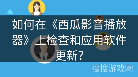 如何在《西瓜影音播放器》上检查和应用软件更新？