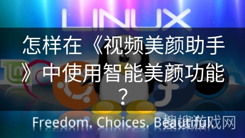 怎样在《视频美颜助手》中使用智能美颜功能？