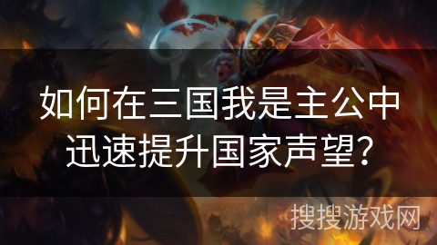 如何在三国我是主公中迅速提升国家声望？