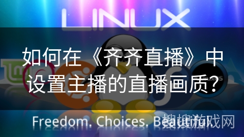 如何在《齐齐直播》中设置主播的直播画质？