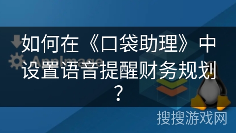 如何在《口袋助理》中设置语音提醒财务规划？