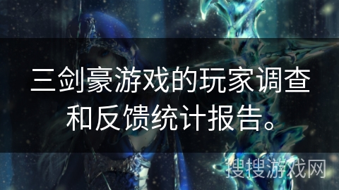 三剑豪游戏的玩家调查和反馈统计报告。