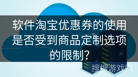 软件淘宝优惠券的使用是否受到商品定制选项的限制？