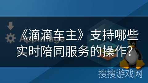 《滴滴车主》支持哪些实时陪同服务的操作？