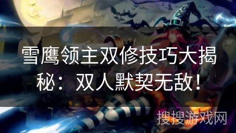 雪鹰领主双修技巧大揭秘：双人默契无敌！