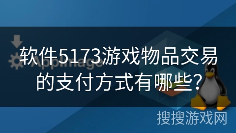 软件5173游戏物品交易的支付方式有哪些？