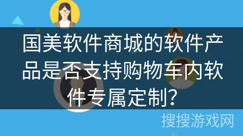 国美软件商城的软件产品是否支持购物车内软件专属定制？