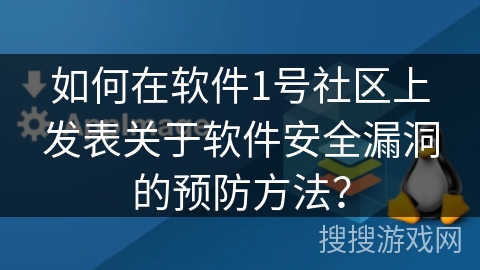 如何在软件1号社区上发表关于软件安全漏洞的预防方法？