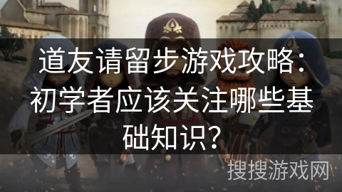 道友请留步游戏攻略：初学者应该关注哪些基础知识？