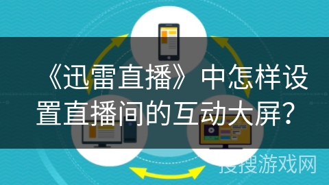 《迅雷直播》中怎样设置直播间的互动大屏？