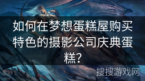 如何在梦想蛋糕屋购买特色的摄影公司庆典蛋糕？