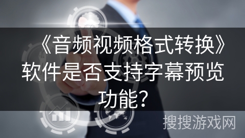 《音频视频格式转换》软件是否支持字幕预览功能？