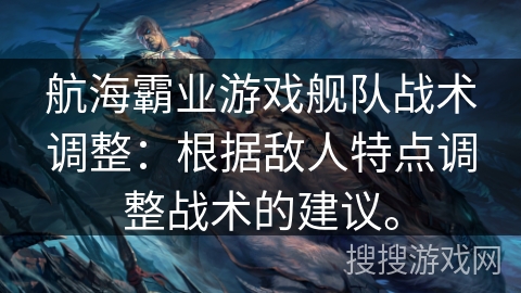 航海霸业游戏舰队战术调整：根据敌人特点调整战术的建议。