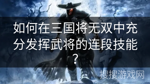 如何在三国将无双中充分发挥武将的连段技能? 如何在三国将无双中充分发挥武将的连段技能?