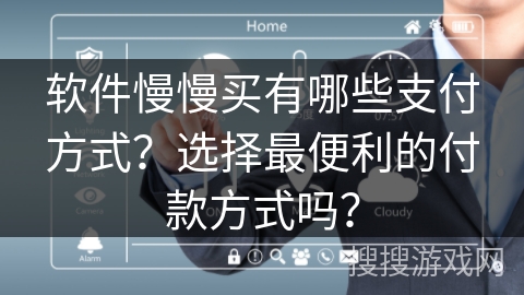 软件慢慢买有哪些支付方式？选择最便利的付款方式吗？